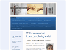 Tablet Screenshot of kunstpsychologie.de